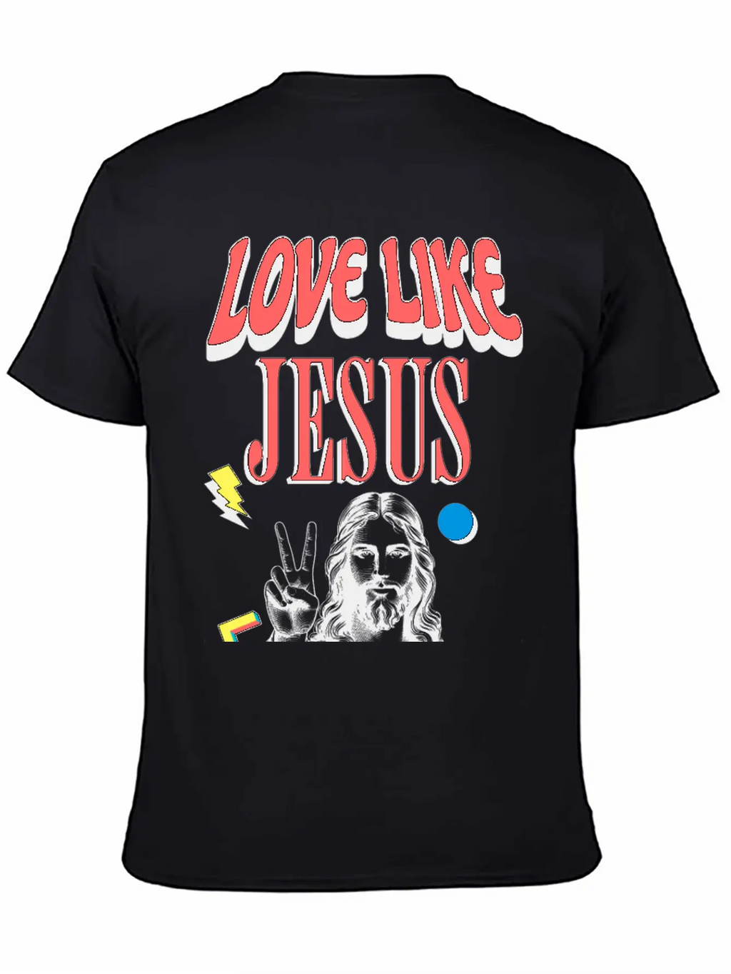 Love Like Jesus Modern Jesus Face Classic Cotton Tee – Unisex Comfort For Any Season
