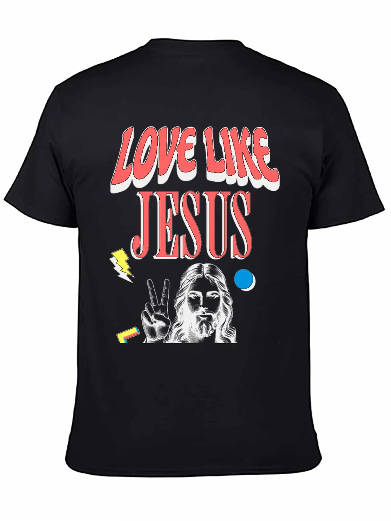 Love Like Jesus Modern Jesus Face Classic Cotton Tee – Unisex Comfort For Any Season