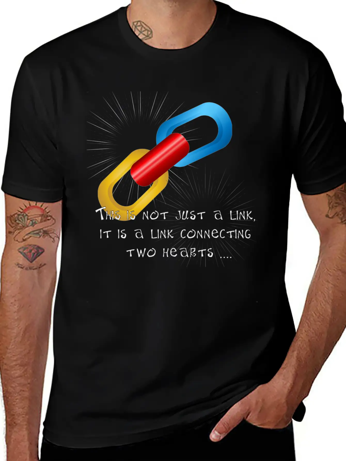 Love Link Two Unisex Casual T-Shirt – Clean Design For Daily Comfort
