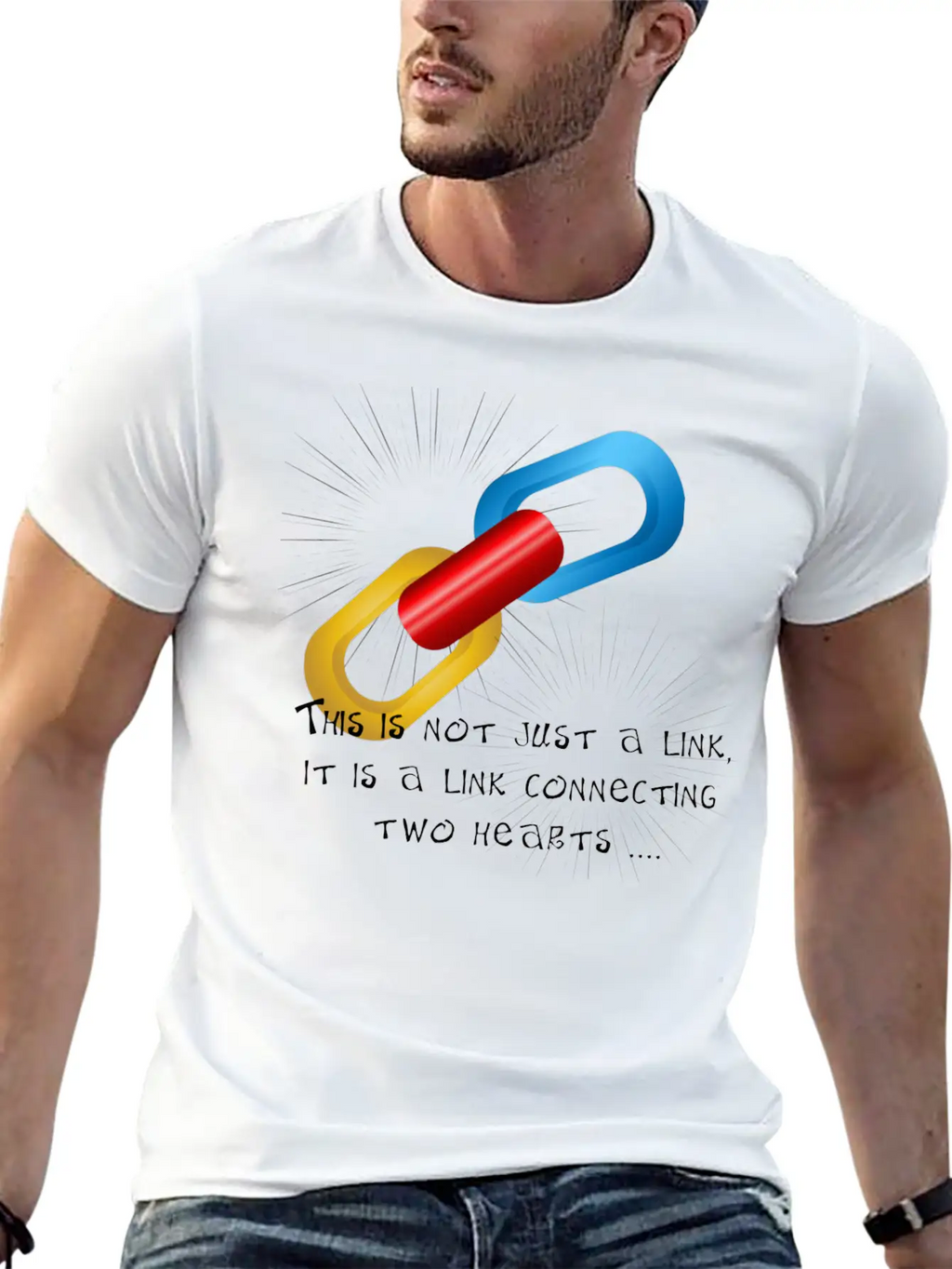 Love Link Two Unisex Casual T-Shirt – Clean Design For Daily Comfort