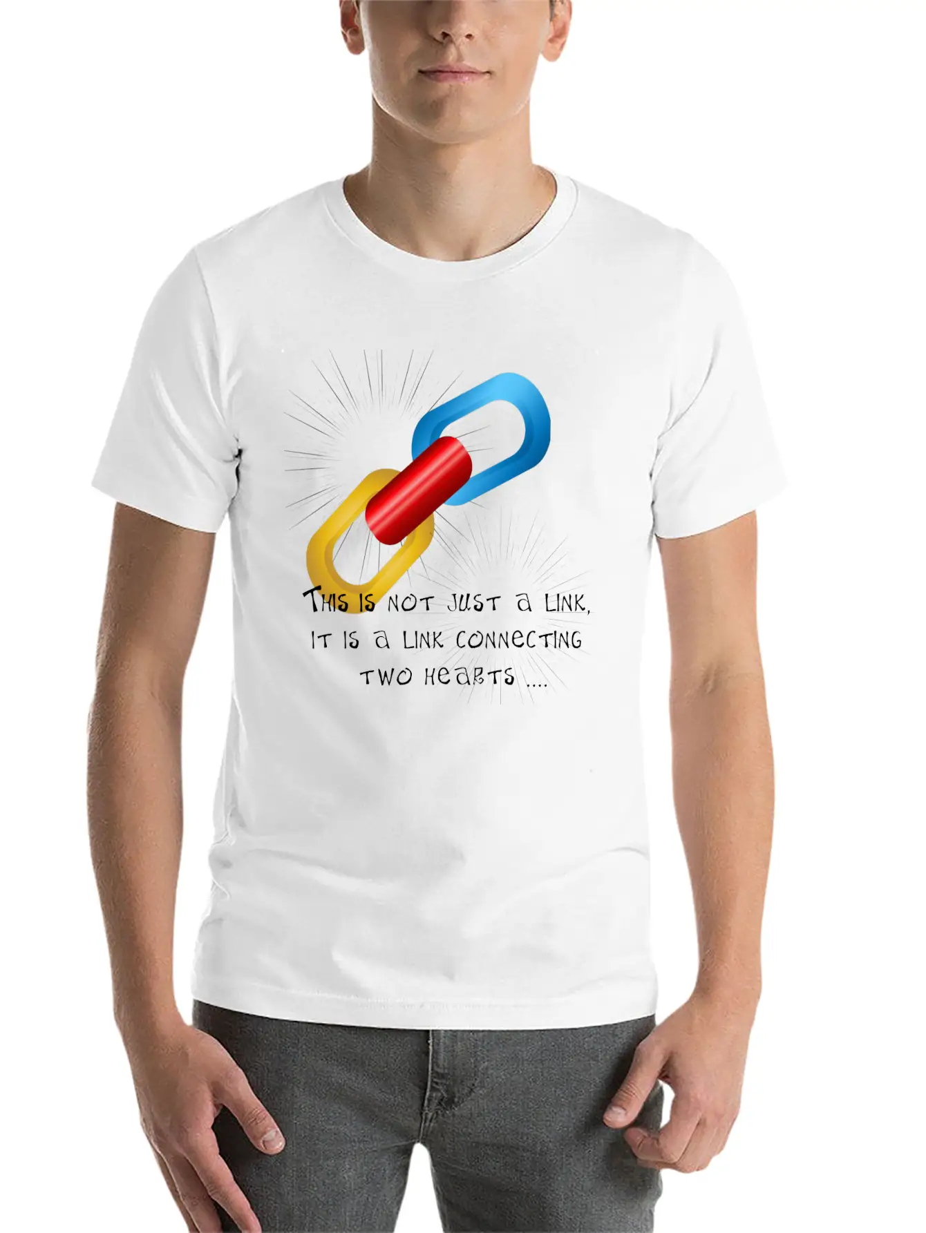Love Link Two Unisex Casual T-Shirt – Clean Design For Daily Comfort