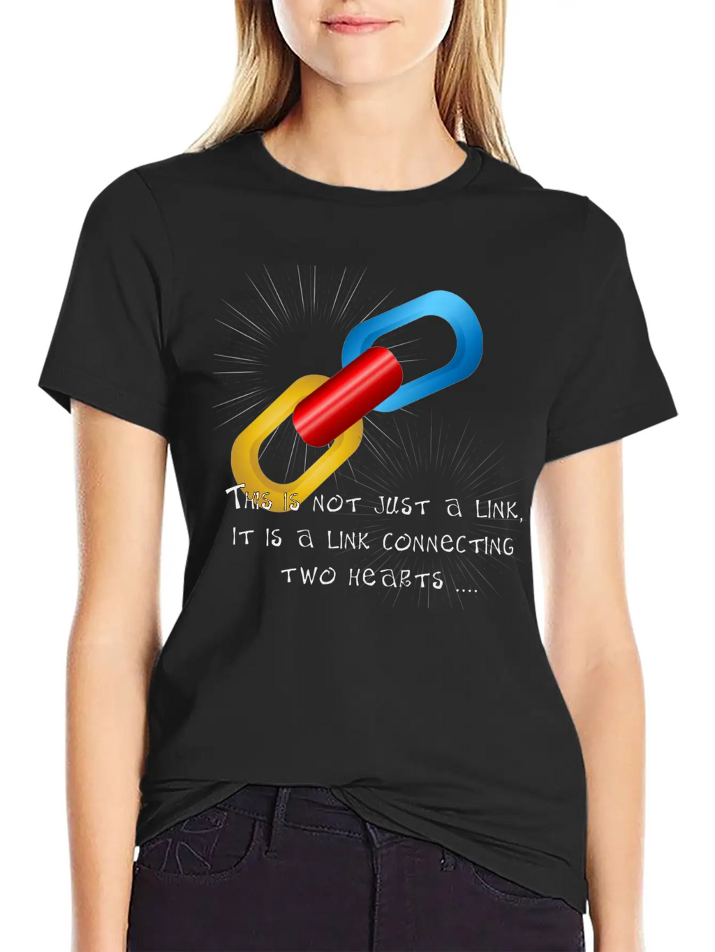 Love Link Two Unisex Casual T-Shirt – Clean Design For Daily Comfort
