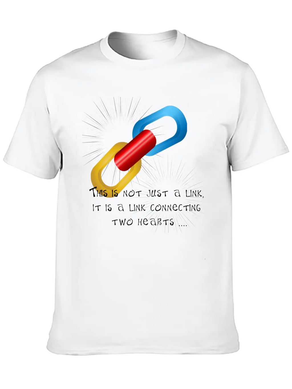 Love Link Two Unisex Casual T-Shirt – Clean Design For Daily Comfort