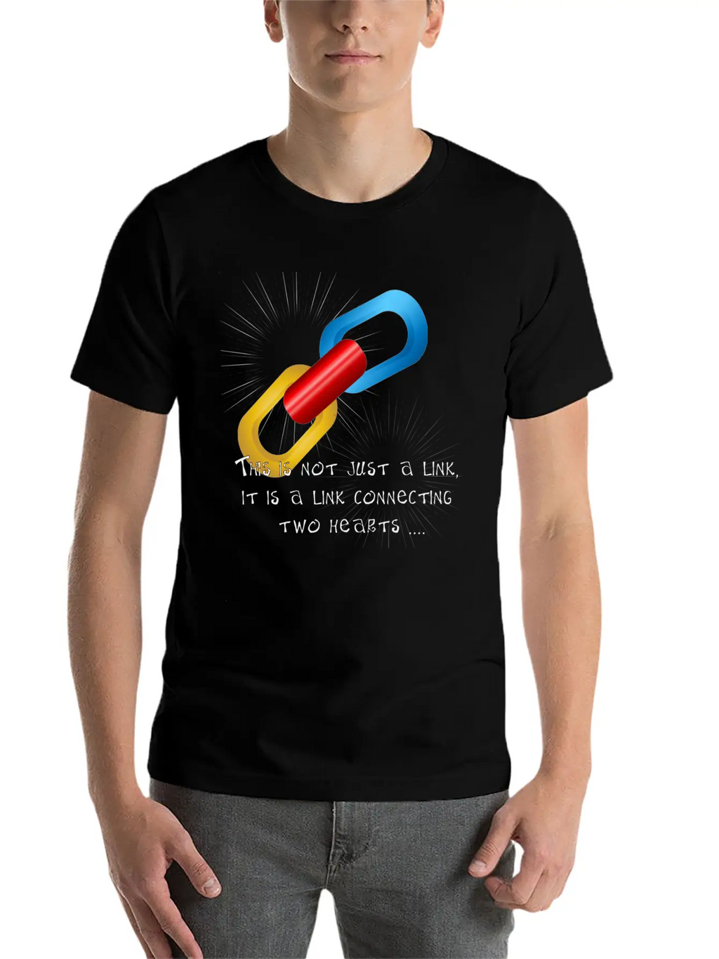 Love Link Two Unisex Casual T-Shirt – Clean Design For Daily Comfort