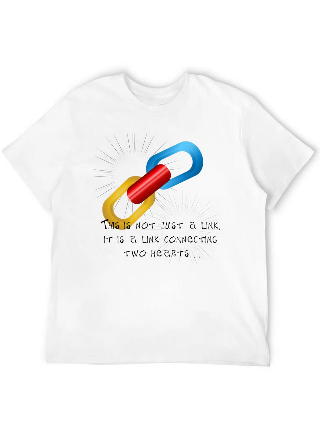 Love Link Two Unisex Casual T-Shirt – Clean Design For Daily Comfort