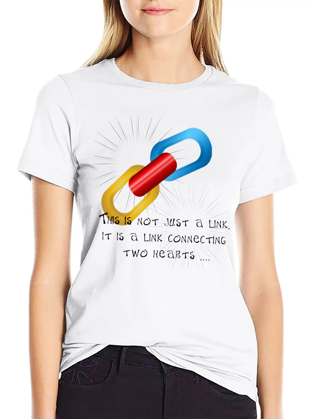 Love Link Two Unisex Casual T-Shirt – Clean Design For Daily Comfort