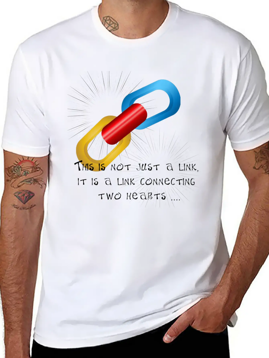Love Link Two Unisex Casual T-Shirt – Clean Design For Daily Comfort