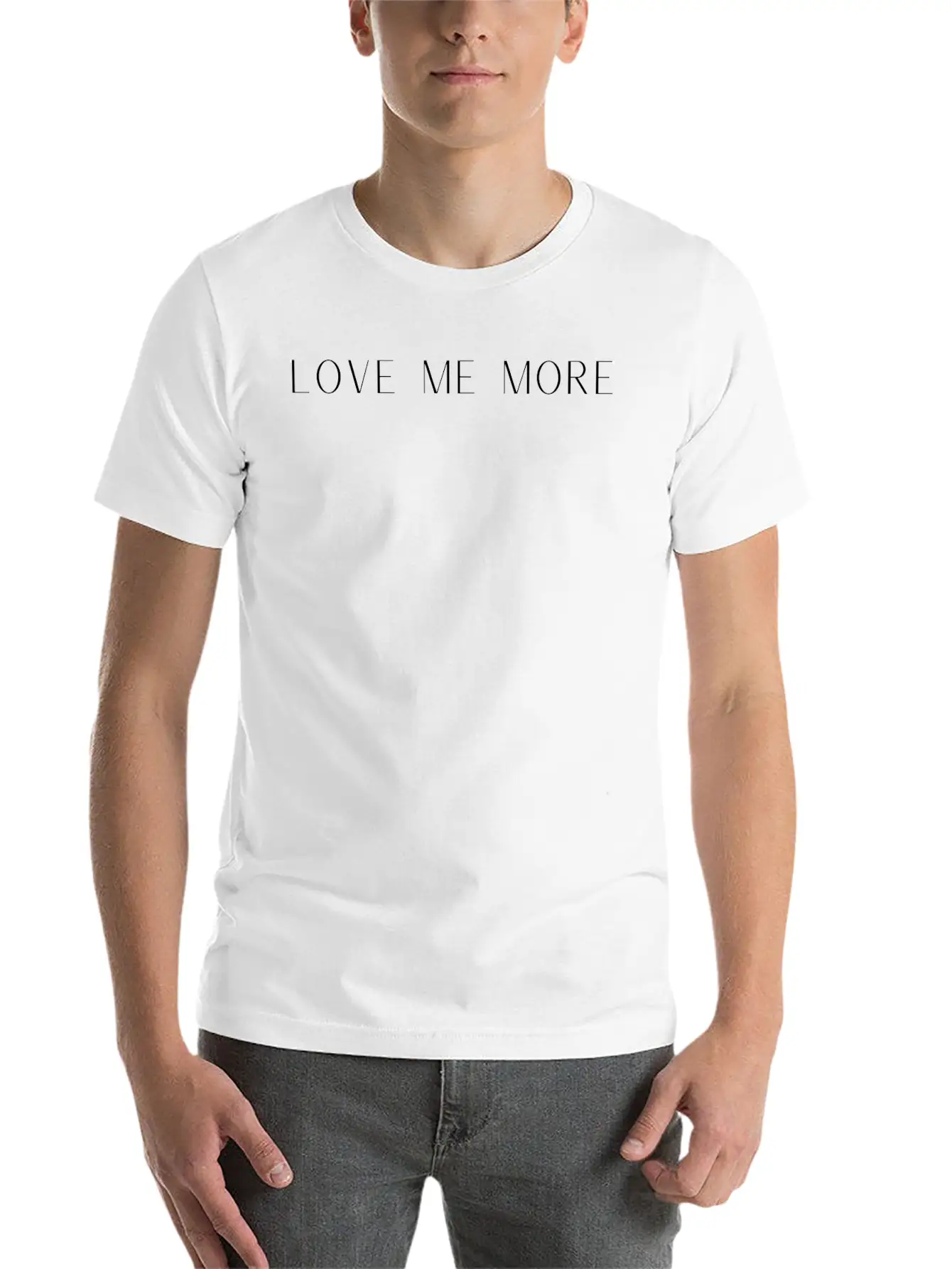 Love Me More Unisex Casual T-Shirt – Clean Design For Daily Comfort