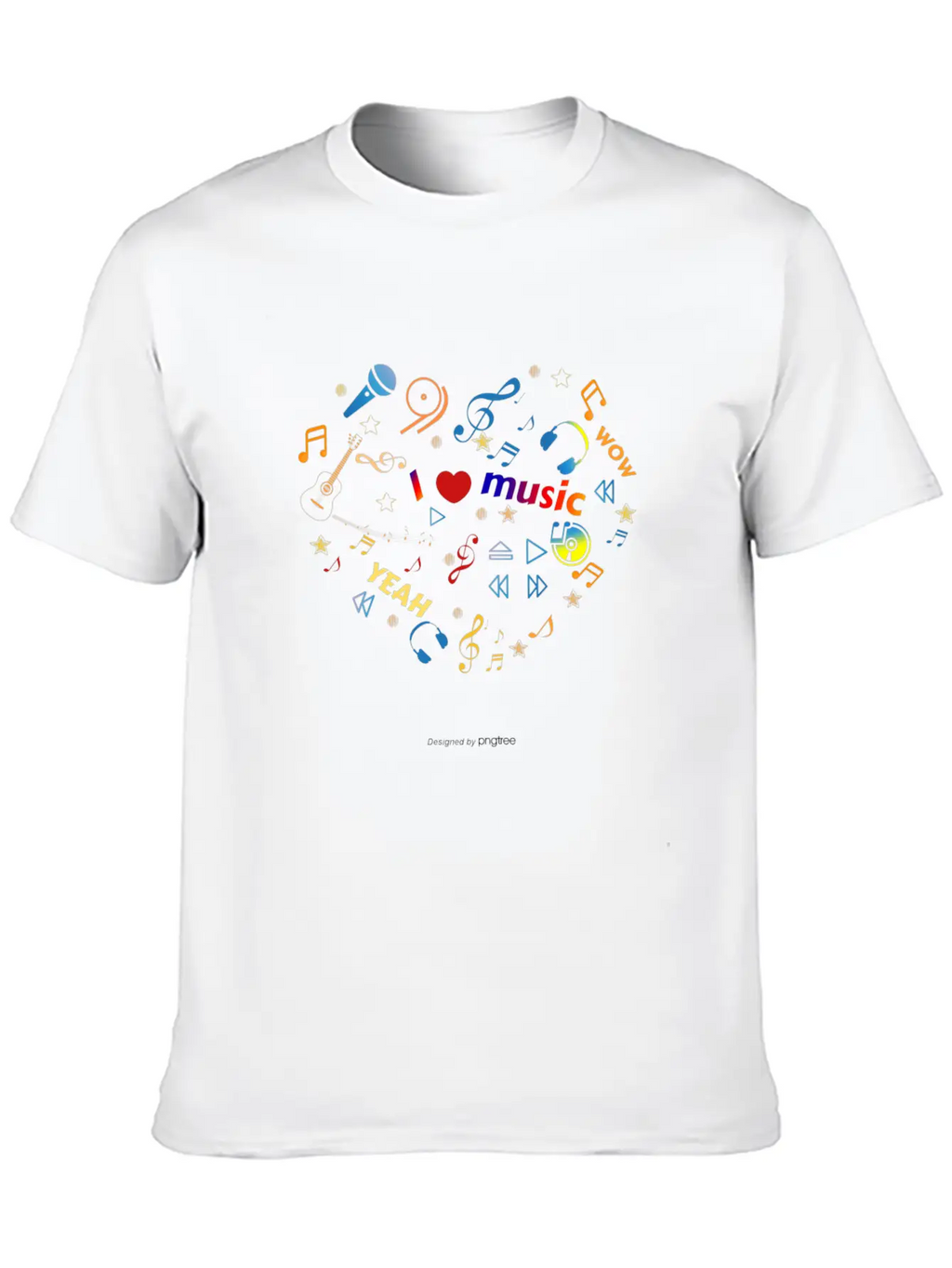 Love Music Essential Cotton Tee For Daily Outfits – Unisex Style