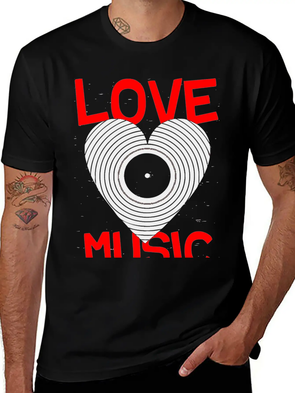 Love Music Hoover Band Breathable Graphic T-Shirt – Perfect For Casual Days
