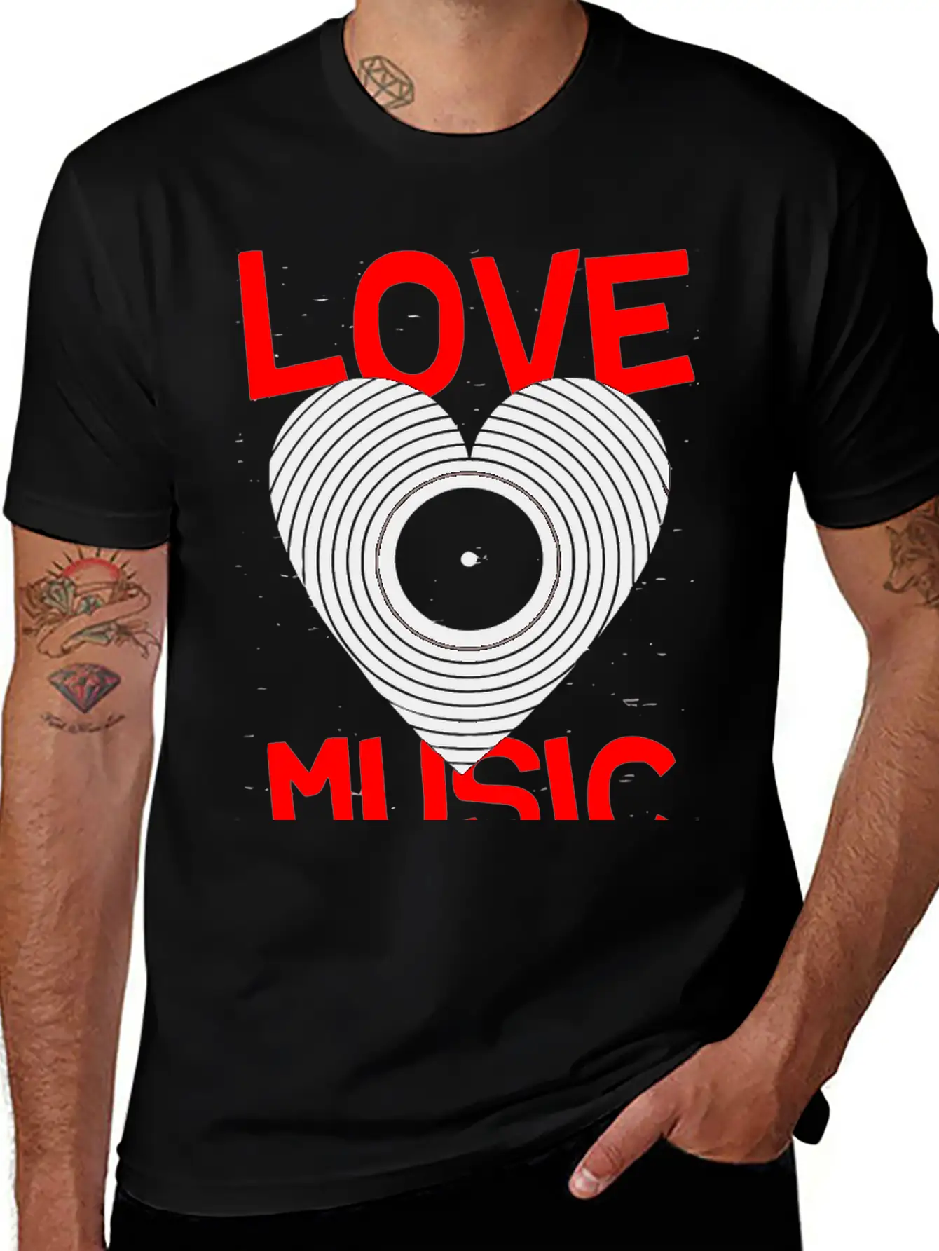 Love Music Hoover Band Breathable Graphic T-Shirt – Perfect For Casual Days