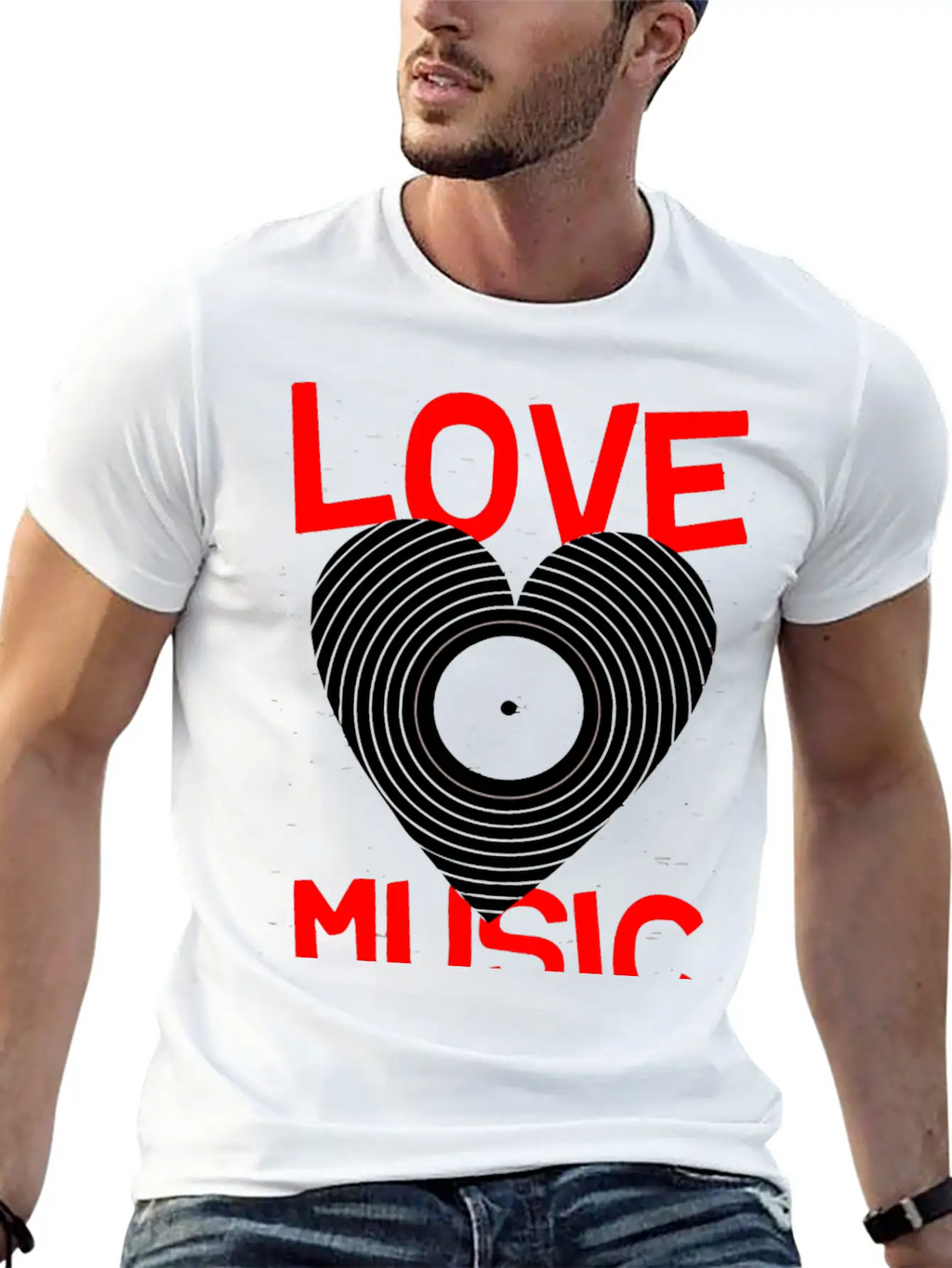 Love Music Hoover Band Breathable Graphic T-Shirt – Perfect For Casual Days