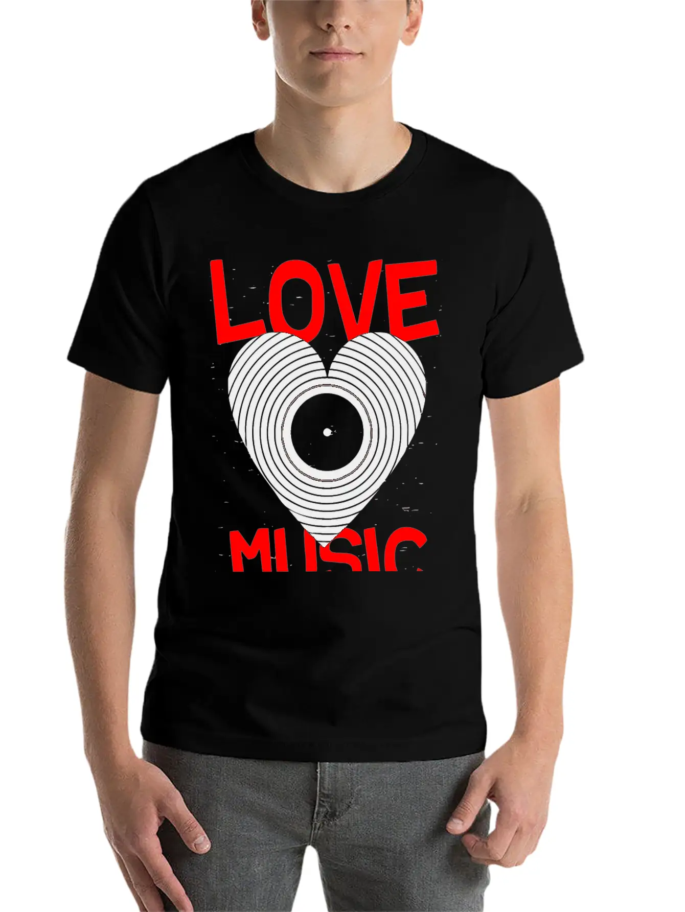 Love Music Hoover Band Breathable Graphic T-Shirt – Perfect For Casual Days
