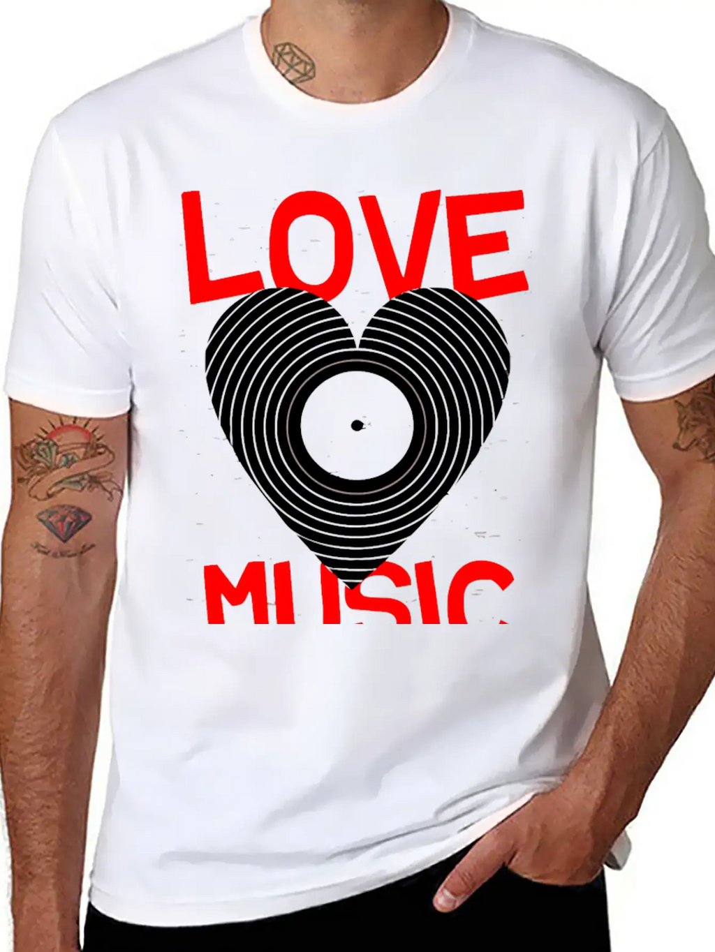 Love Music Hoover Band Breathable Graphic T-Shirt – Perfect For Casual Days
