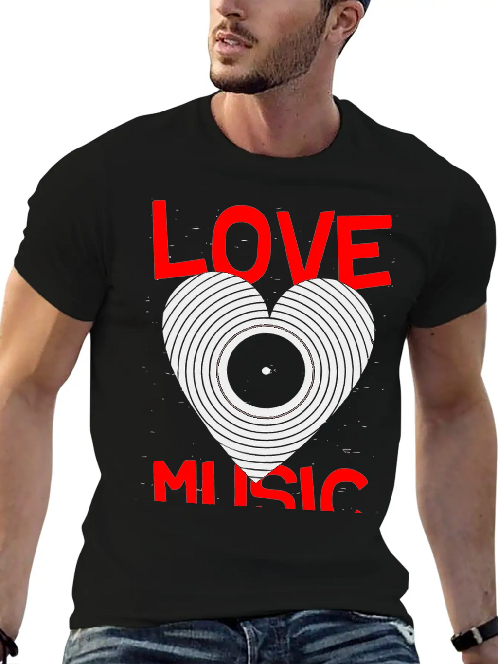 Love Music Hoover Band Breathable Graphic T-Shirt – Perfect For Casual Days