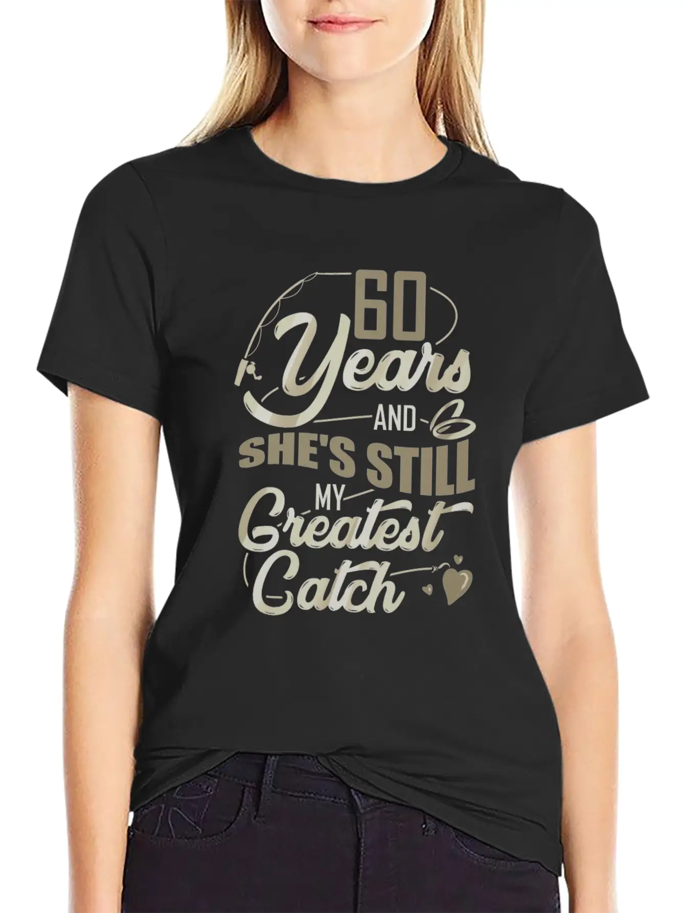 Love My Wife 60 Years Together And She's Still My Timeless Short Sleeve Tee – Comfy And Minimalist Design