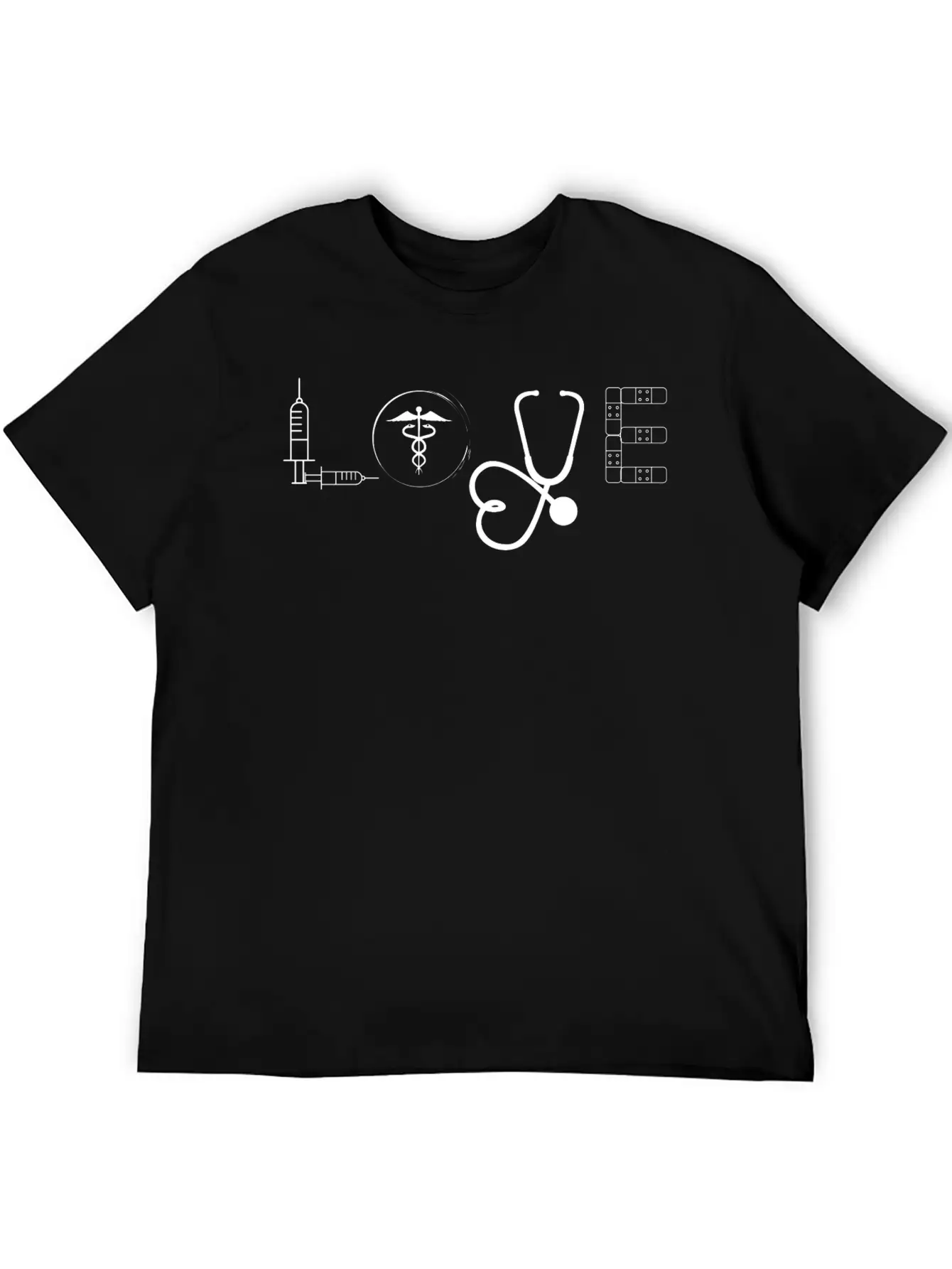 Love Nurse , Cute Funny ,Casual For Doctors Breathable Graphic T-Shirt – Perfect For Casual Days