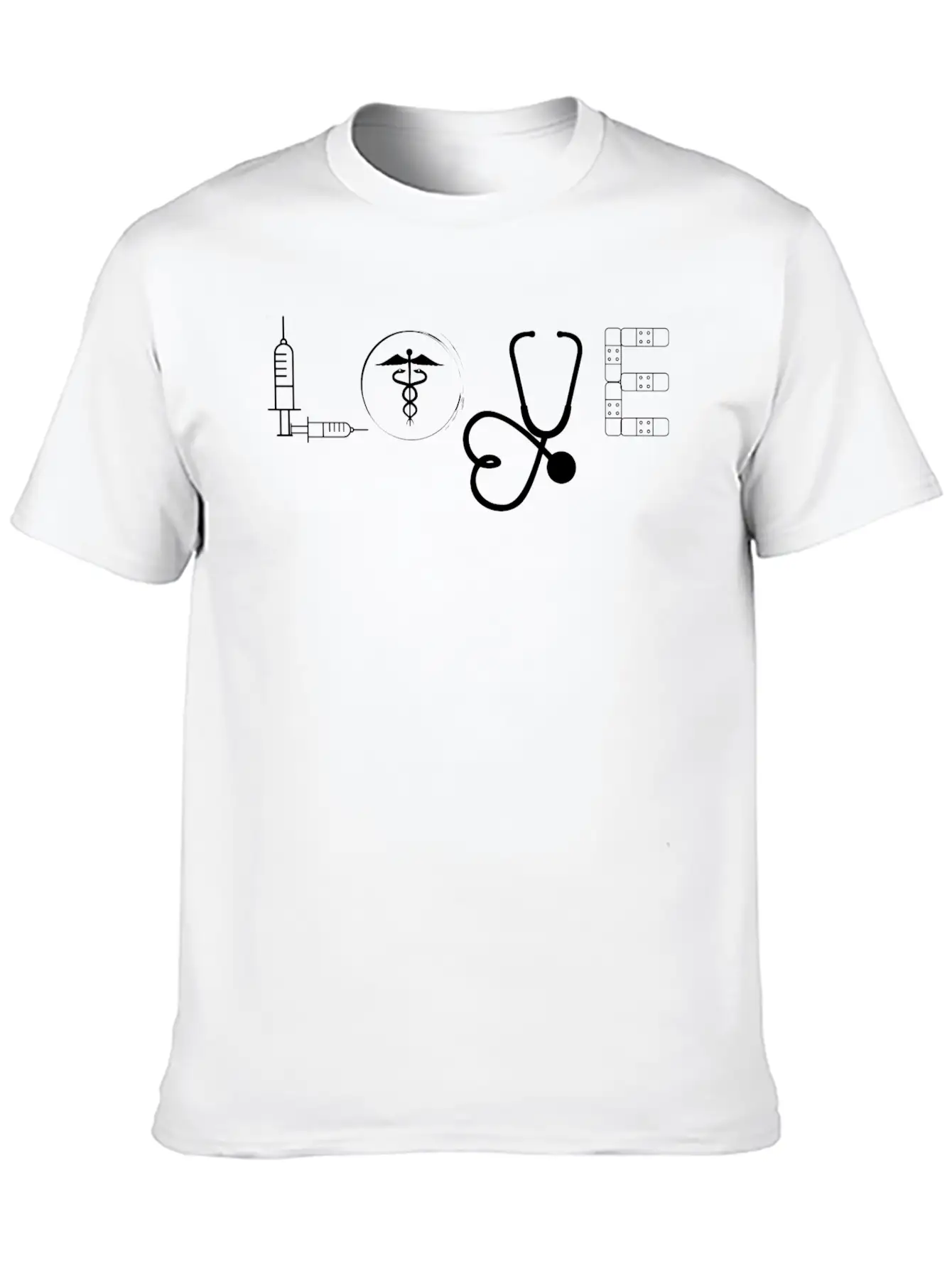 Love Nurse , Cute Funny ,Casual For Doctors Breathable Graphic T-Shirt – Perfect For Casual Days
