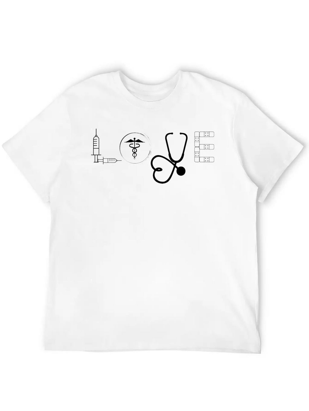 Love Nurse , Cute Funny ,Casual For Doctors Breathable Graphic T-Shirt – Perfect For Casual Days