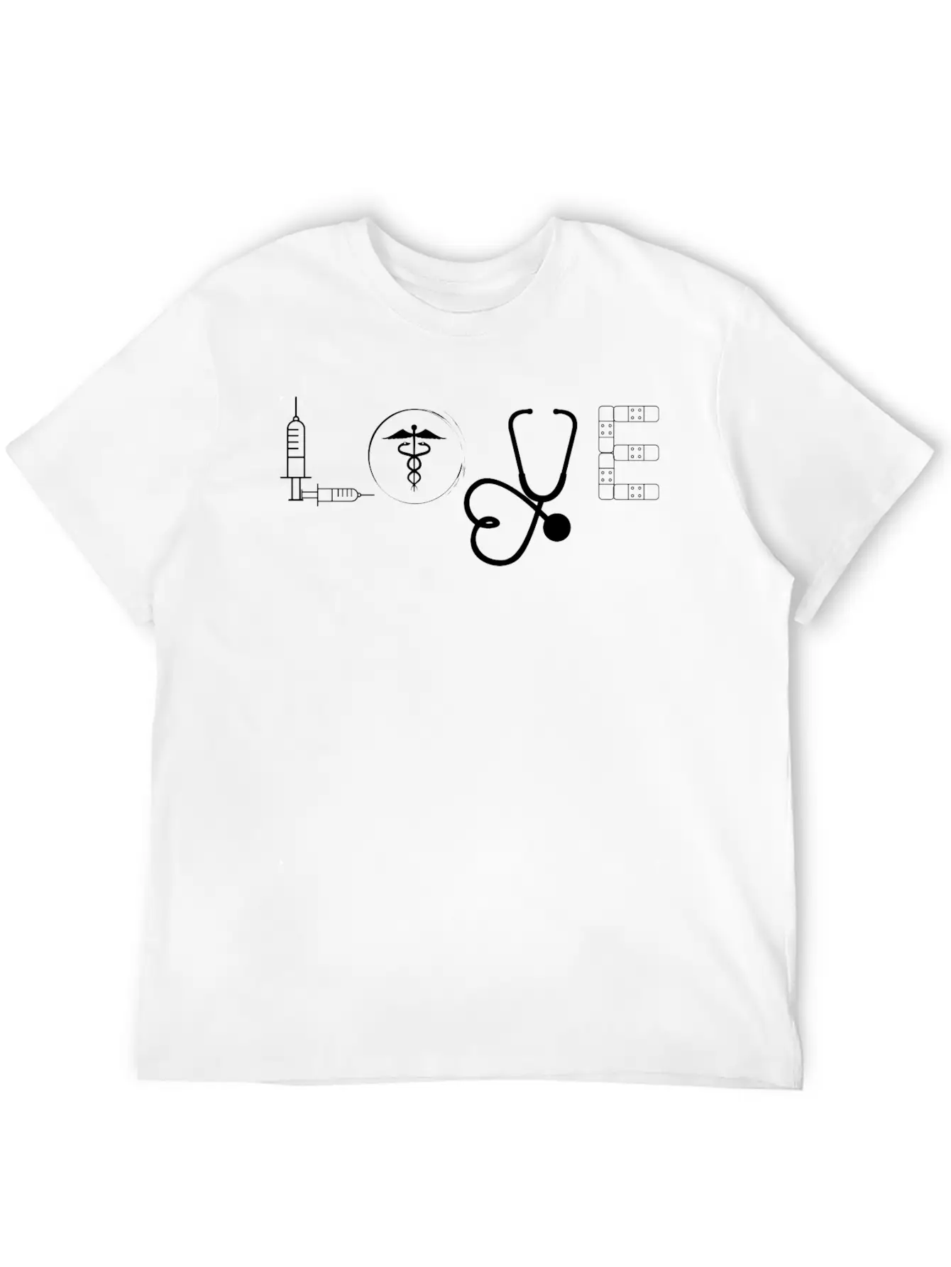 Love Nurse , Cute Funny ,Casual For Doctors Breathable Graphic T-Shirt – Perfect For Casual Days