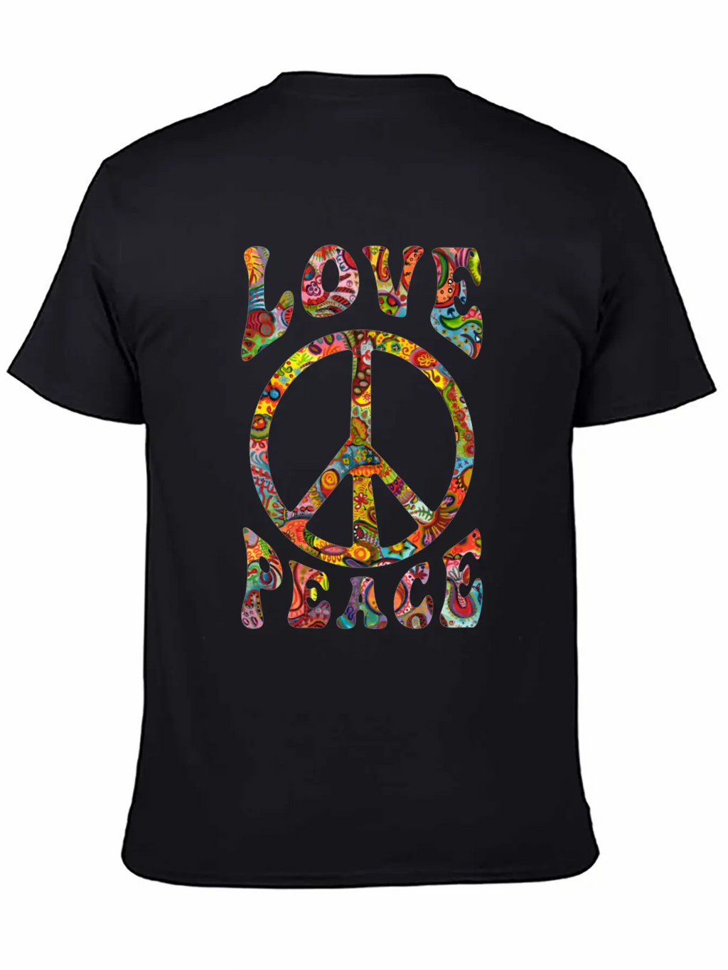 Love Peace Sign Hippie Classic Cotton Tee – Unisex Comfort For Any Season