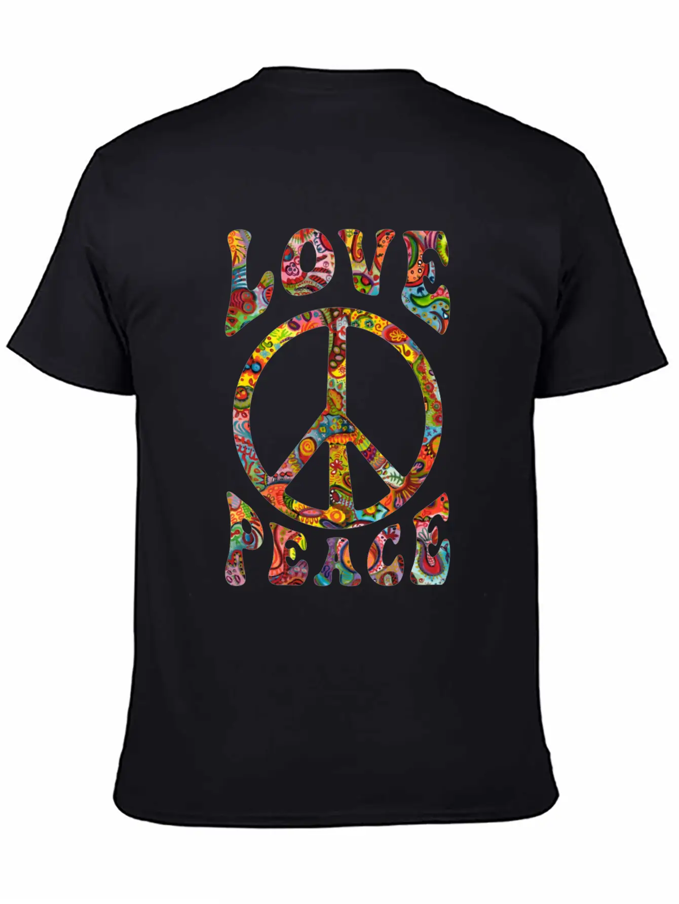 Love Peace Sign Hippie Classic Cotton Tee – Unisex Comfort For Any Season