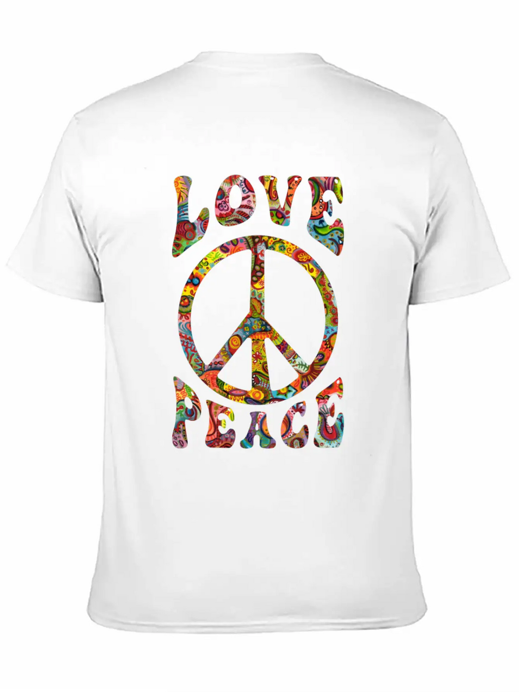 Love Peace Sign Hippie Classic Cotton Tee – Unisex Comfort For Any Season