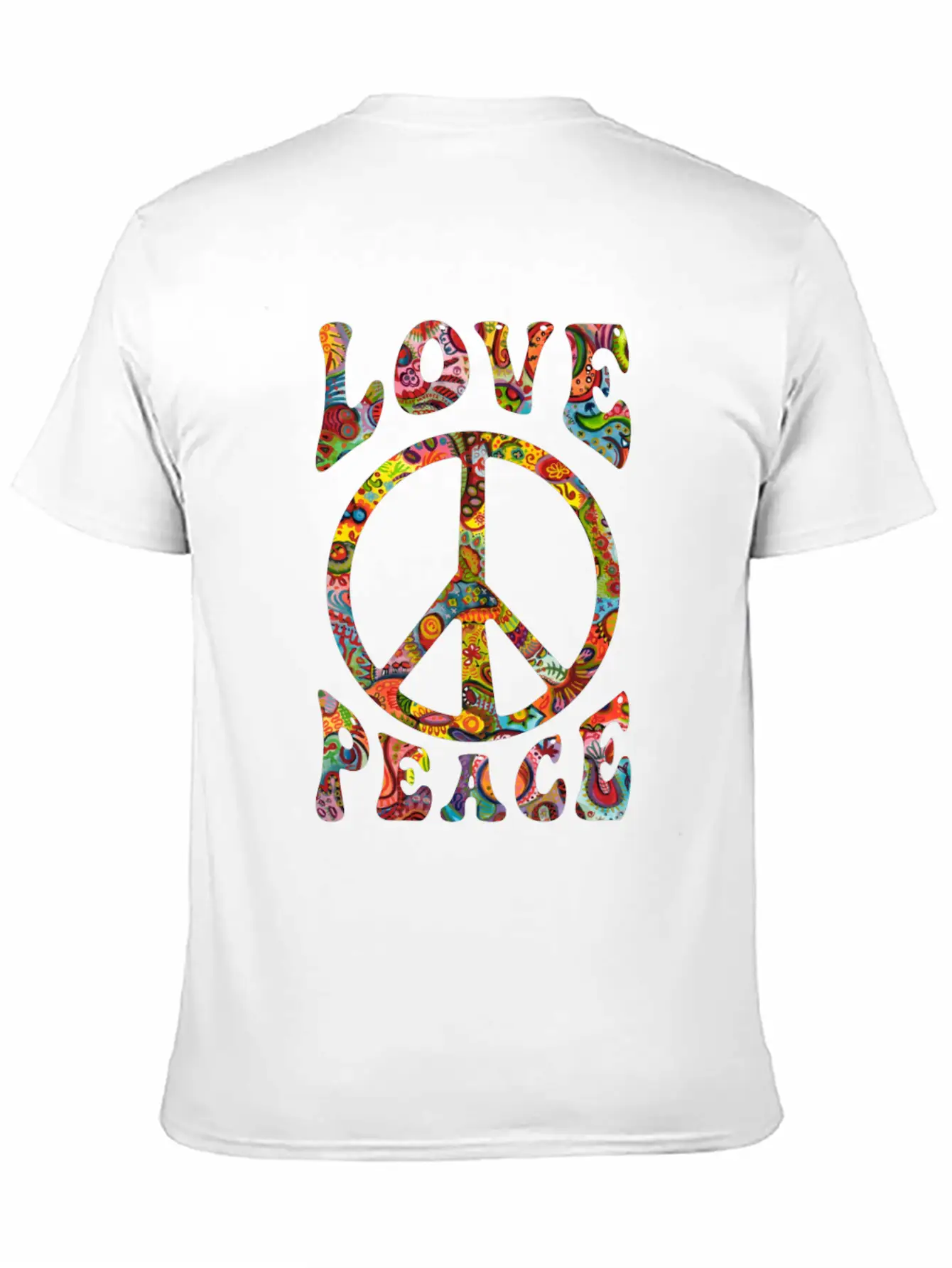 Love Peace Sign Hippie Classic Cotton Tee – Unisex Comfort For Any Season