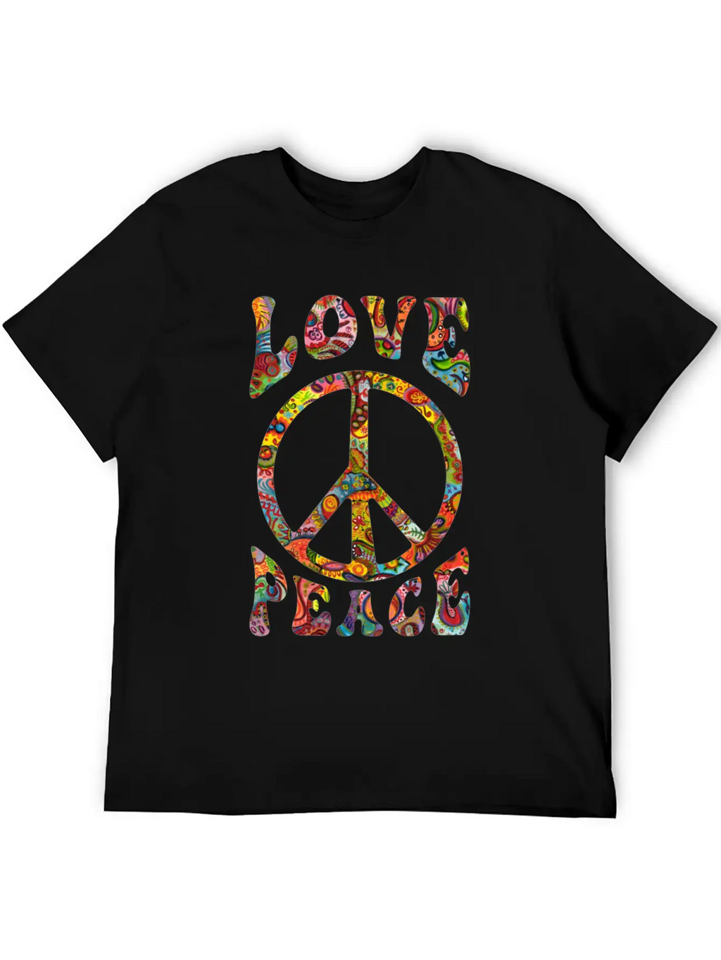 Love Peace Sign Hippie Classic Cotton Tee – Unisex Comfort For Any Season