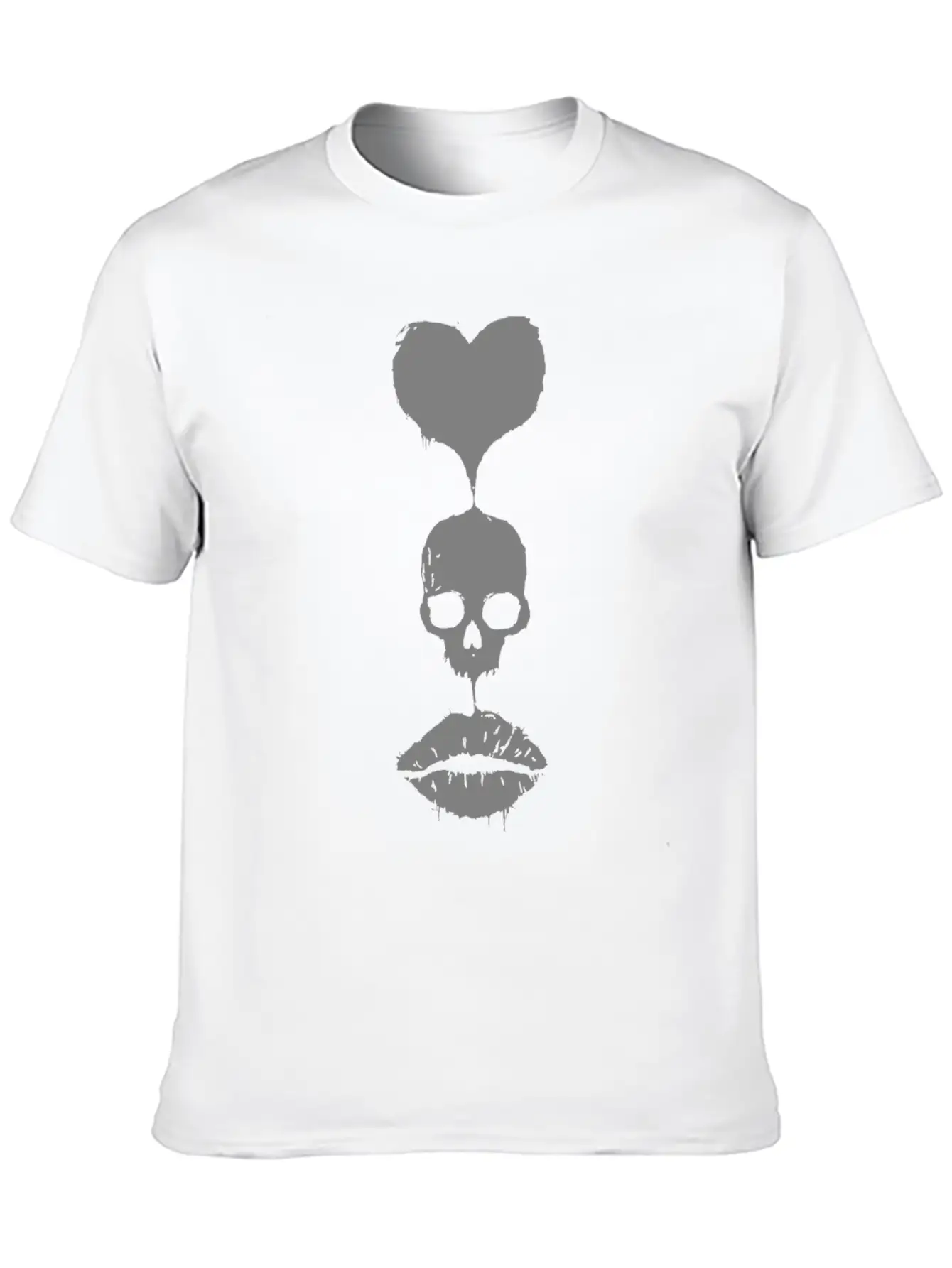 Love Skull Unisex Casual T-Shirt – Clean Design For Daily Comfort