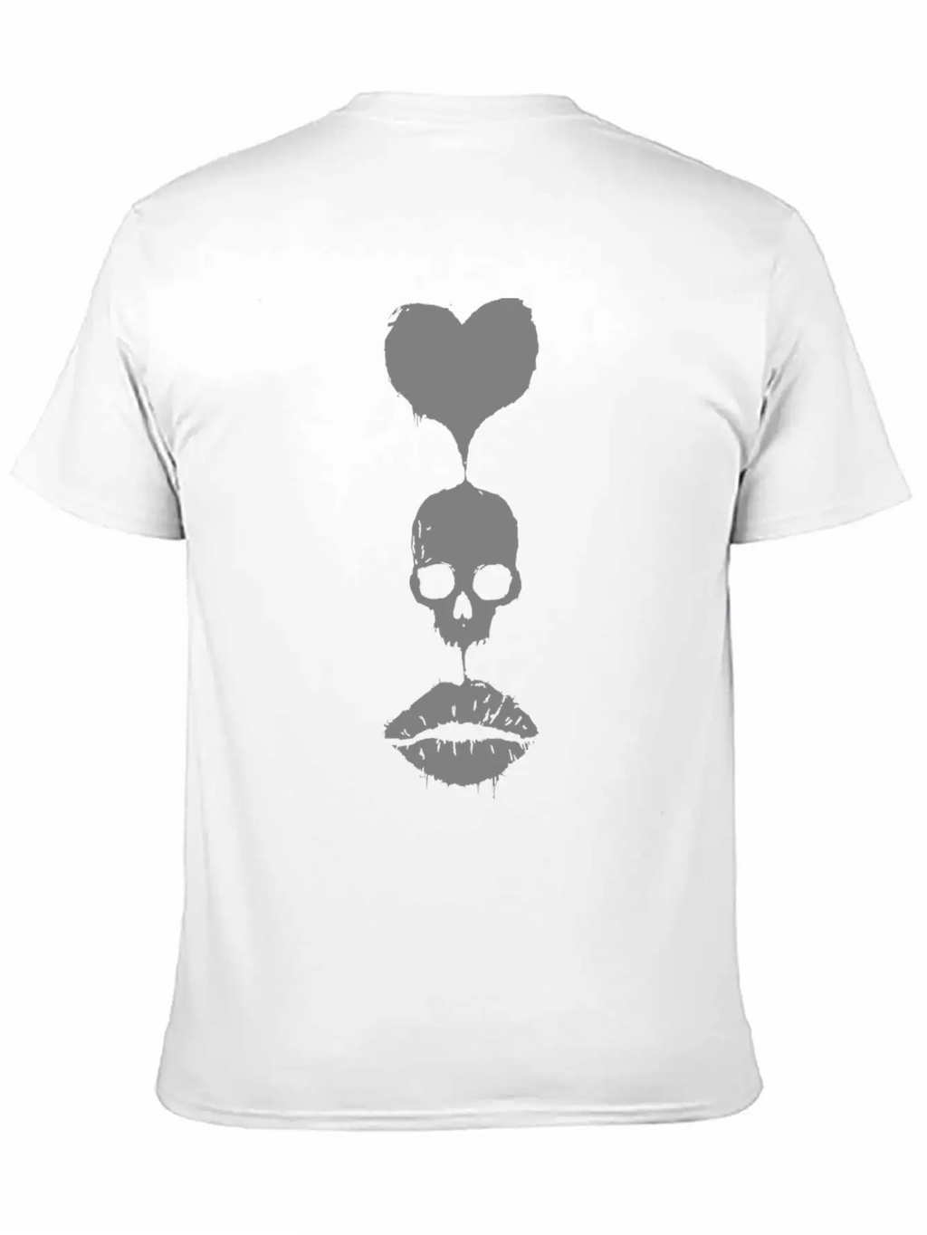 Love Skull Unisex Casual T-Shirt – Clean Design For Daily Comfort