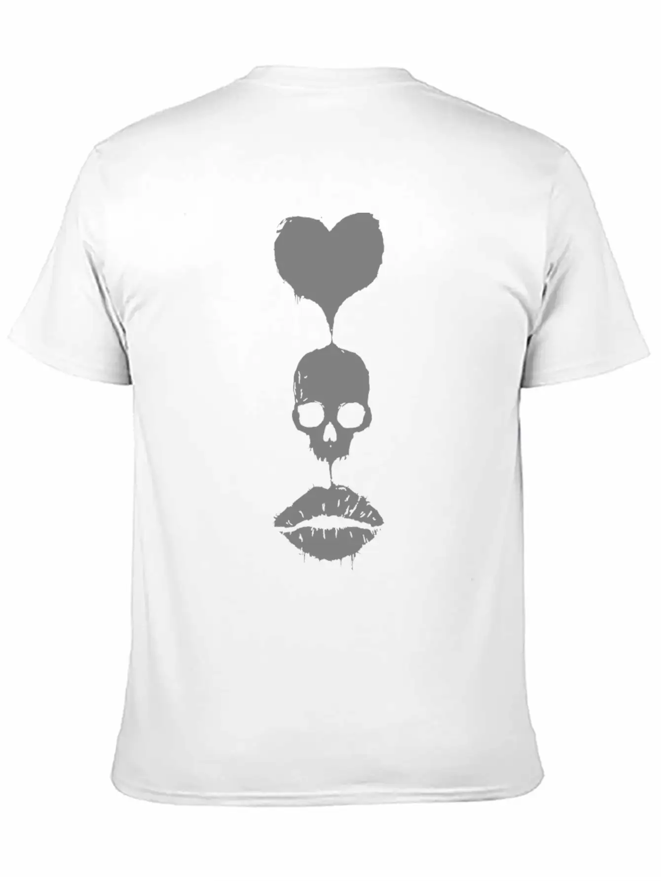 Love Skull Unisex Casual T-Shirt – Clean Design For Daily Comfort