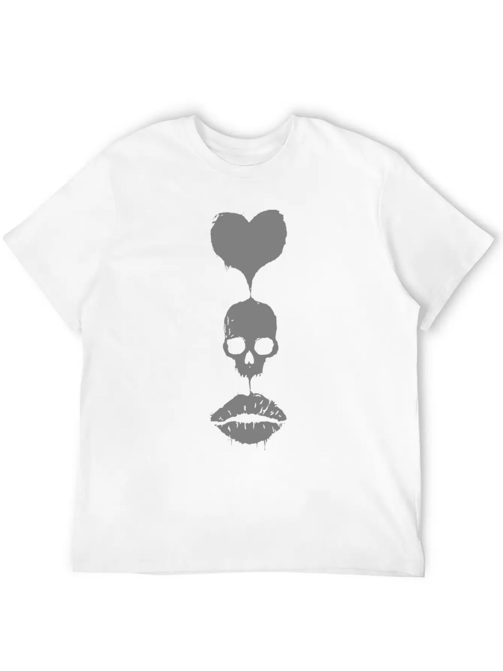 Love Skull Unisex Casual T-Shirt – Clean Design For Daily Comfort