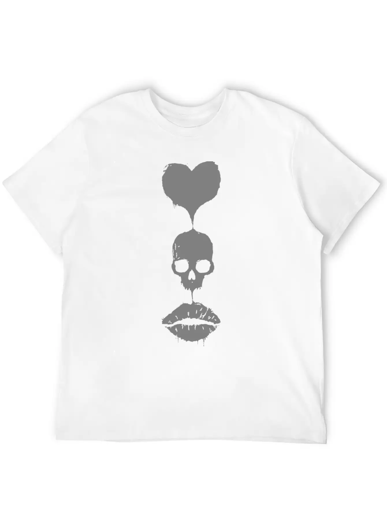 Love Skull Unisex Casual T-Shirt – Clean Design For Daily Comfort
