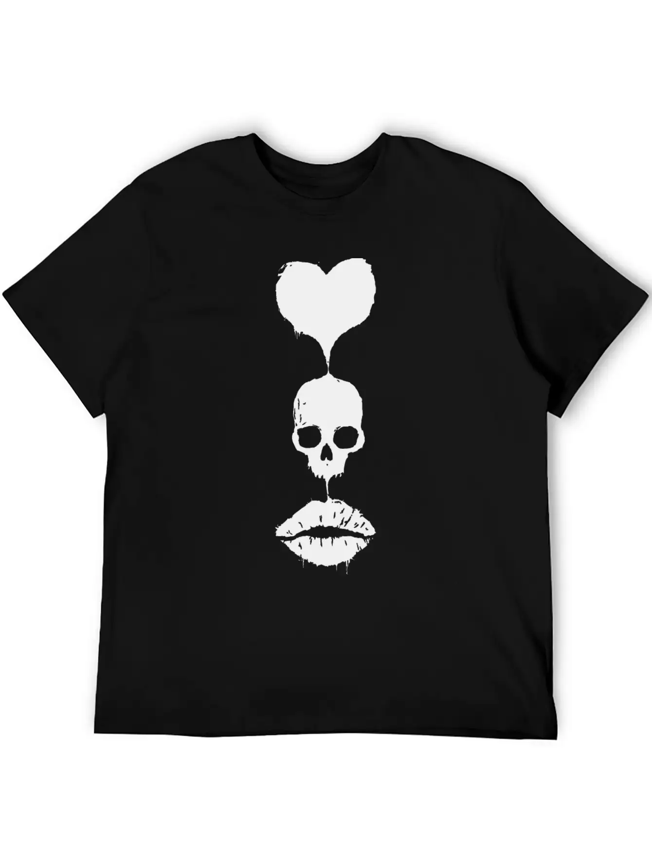 Love Skull Unisex Casual T-Shirt – Clean Design For Daily Comfort