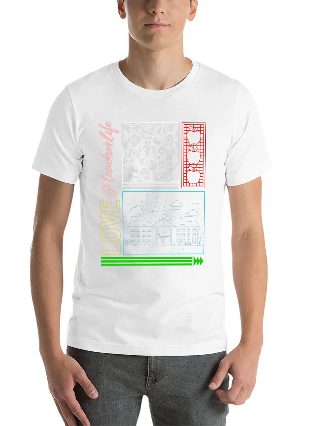 Love Teacher Life Shirt, Happy Teacher's Day Classic Cotton Tee – Unisex Comfort For Any Season