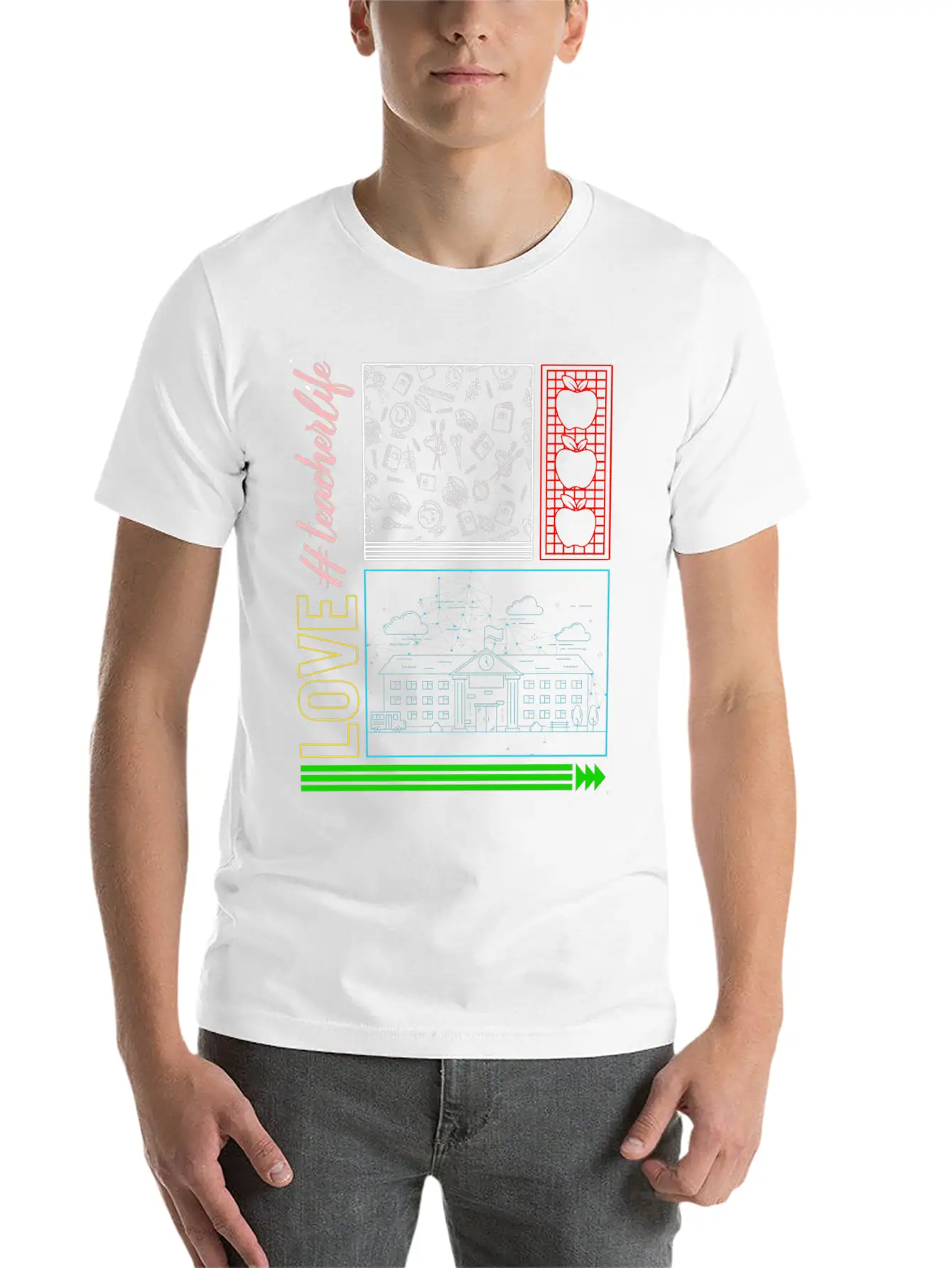 Love Teacher Life Shirt, Happy Teacher's Day Classic Cotton Tee – Unisex Comfort For Any Season