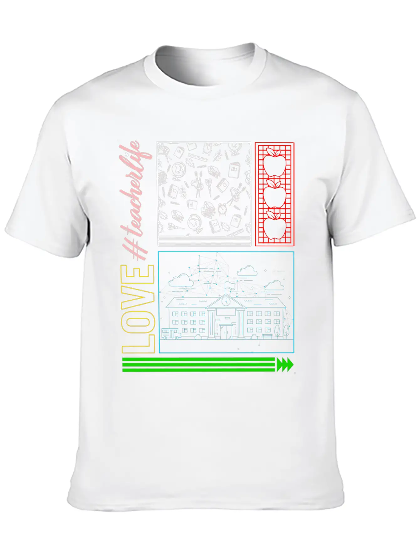 Love Teacher Life Shirt, Happy Teacher's Day Classic Cotton Tee – Unisex Comfort For Any Season