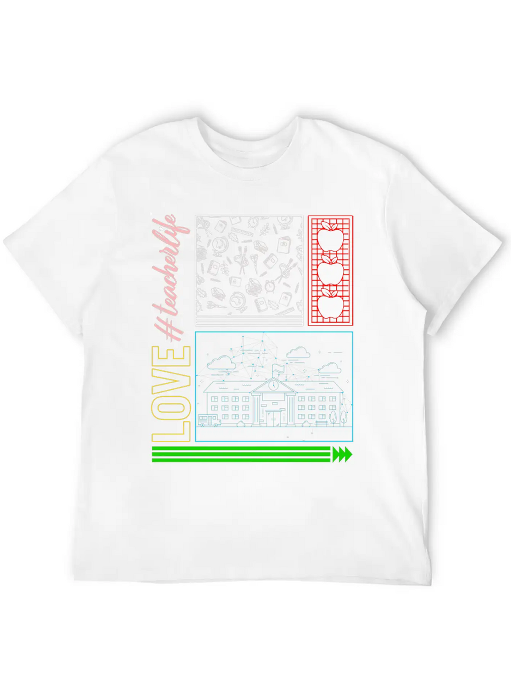 Love Teacher Life Shirt, Happy Teacher's Day Classic Cotton Tee – Unisex Comfort For Any Season