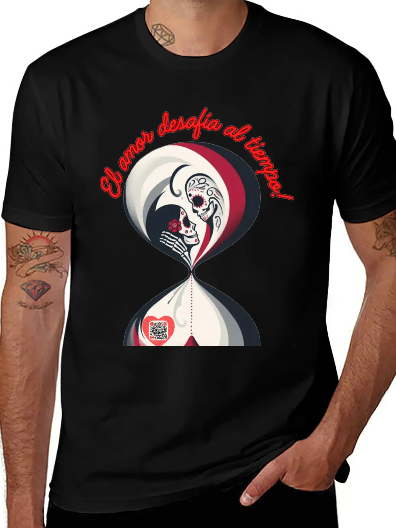 Love That Defies Time – Romantic & Eternal Art Timeless Short Sleeve Tee – Comfy And Minimalist Design