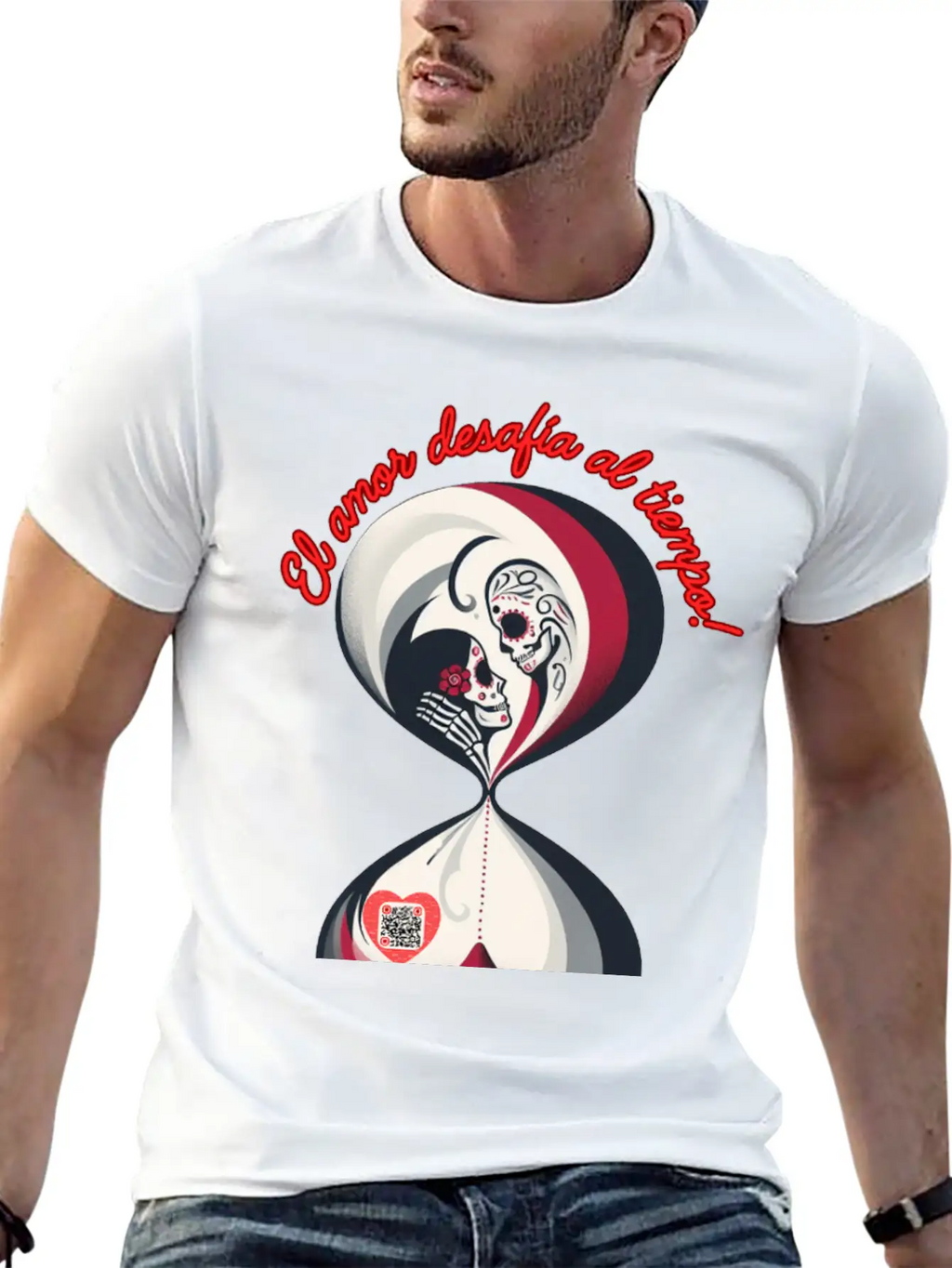 Love That Defies Time – Romantic & Eternal Art Timeless Short Sleeve Tee – Comfy And Minimalist Design