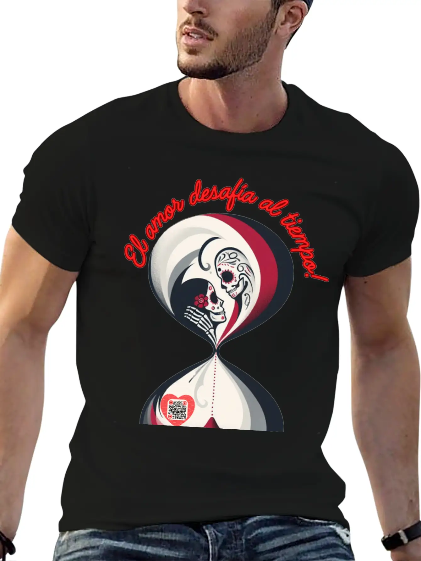 Love That Defies Time – Romantic & Eternal Art Timeless Short Sleeve Tee – Comfy And Minimalist Design