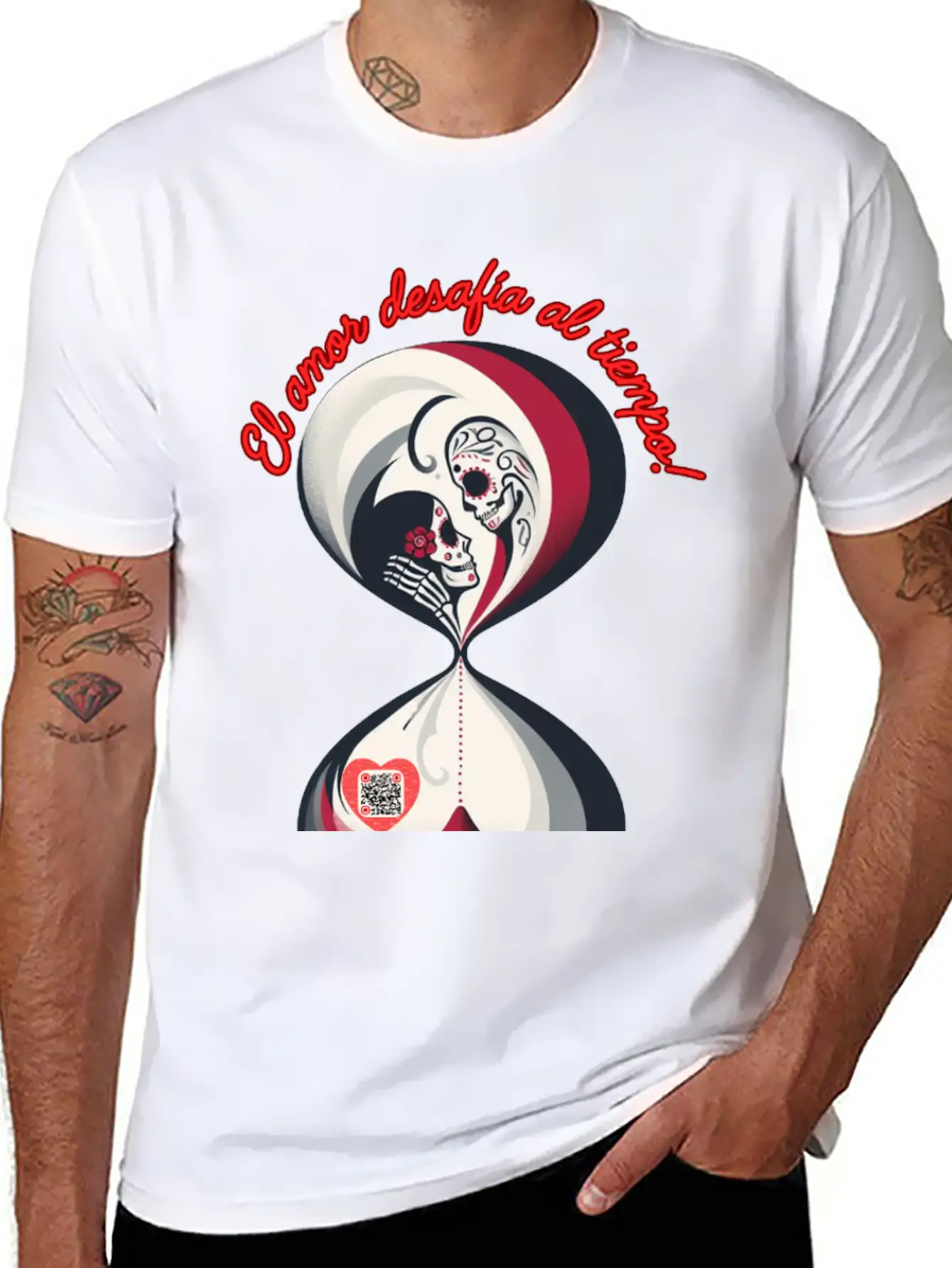 Love That Defies Time – Romantic & Eternal Art Timeless Short Sleeve Tee – Comfy And Minimalist Design