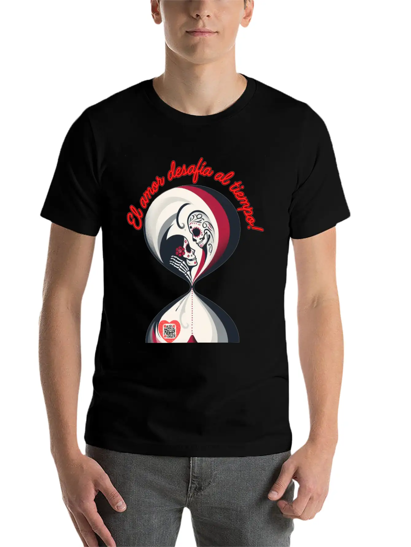 Love That Defies Time – Romantic & Eternal Art Timeless Short Sleeve Tee – Comfy And Minimalist Design