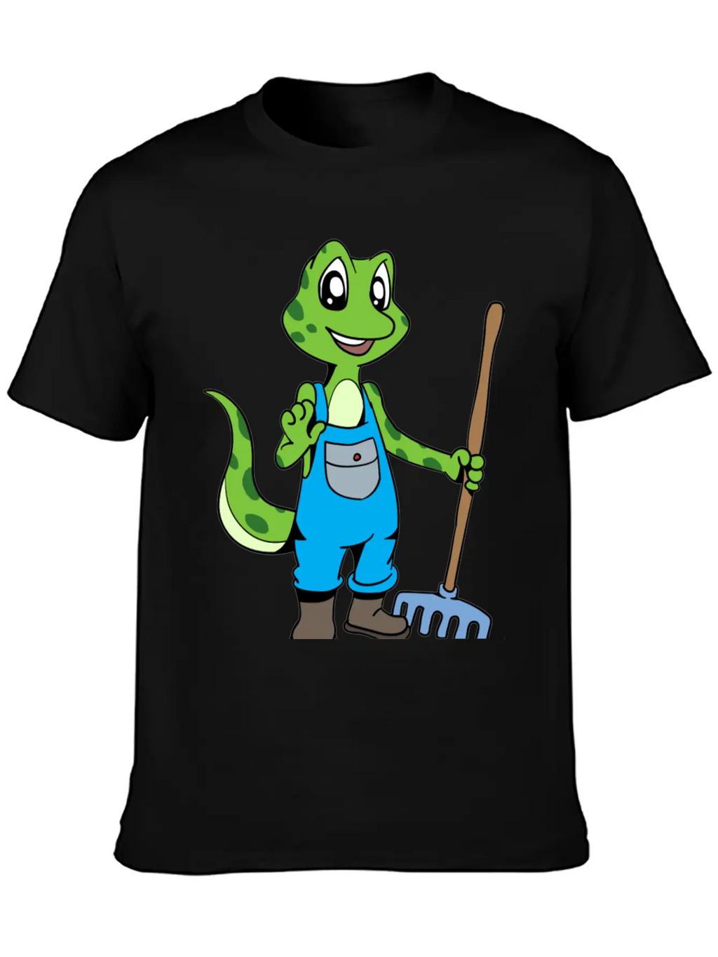 Love To Garden Gardener Gecko Timeless Short Sleeve Tee – Comfy And Minimalist Design