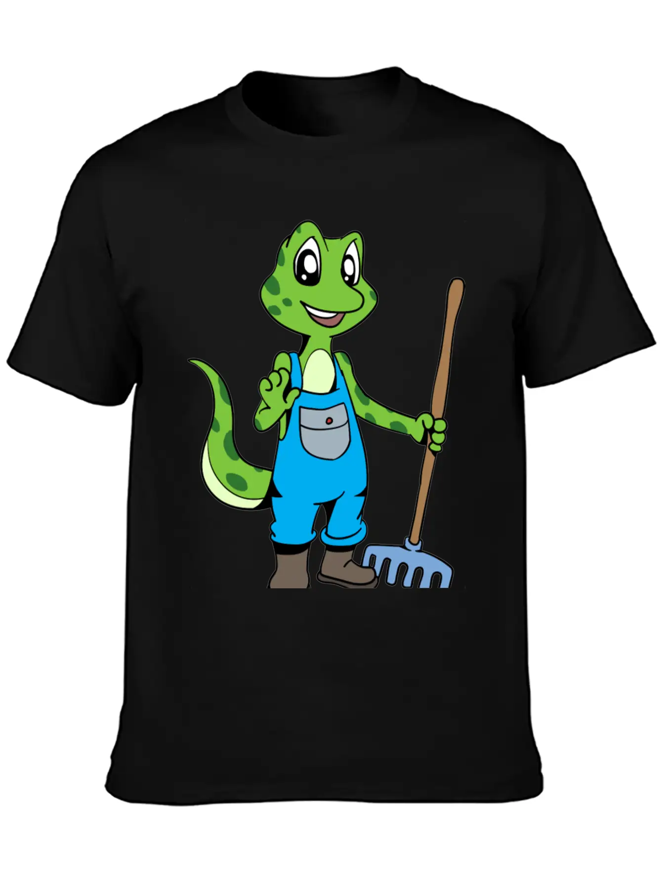 Love To Garden Gardener Gecko Timeless Short Sleeve Tee – Comfy And Minimalist Design