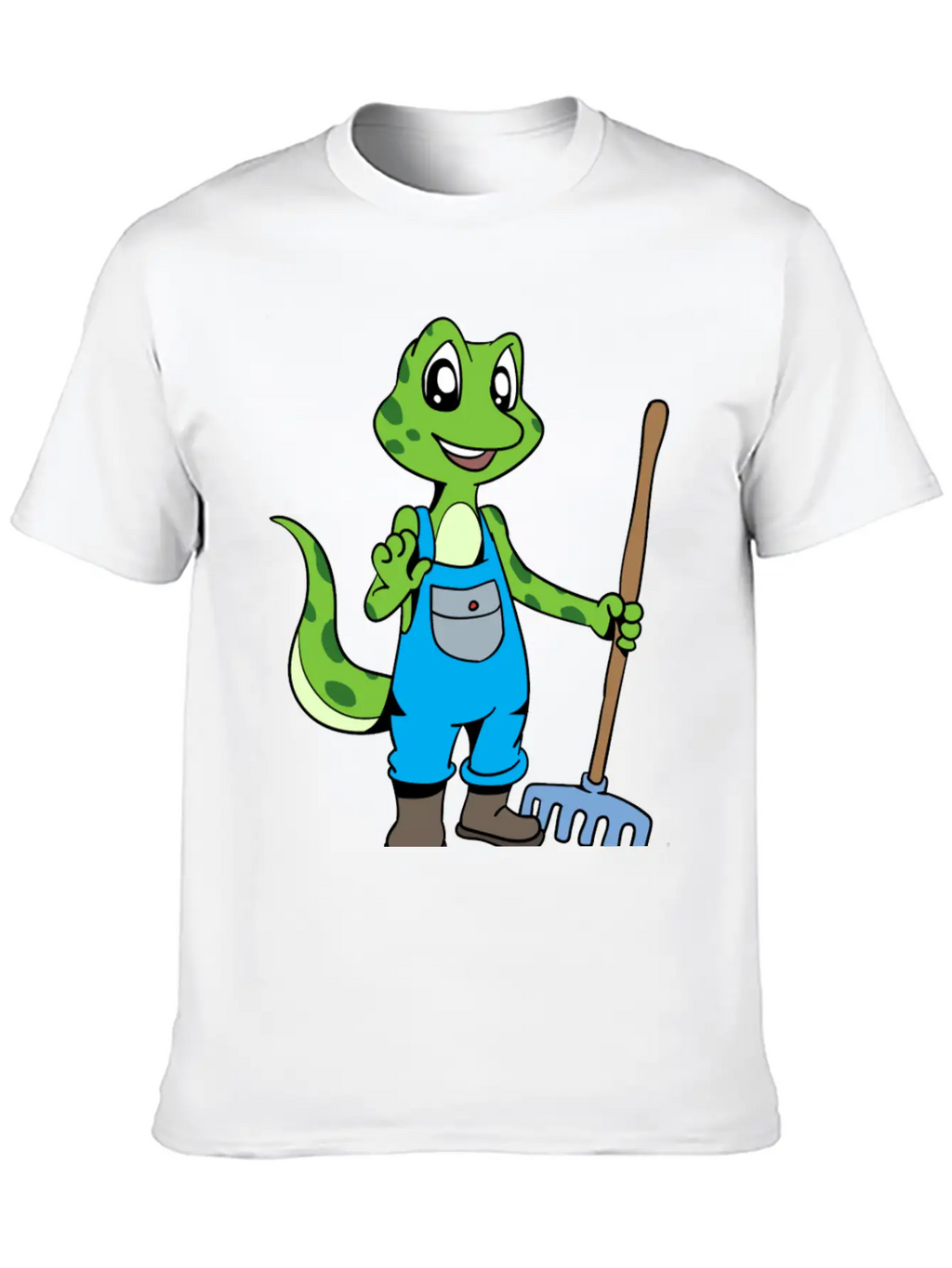 Love To Garden Gardener Gecko Timeless Short Sleeve Tee – Comfy And Minimalist Design