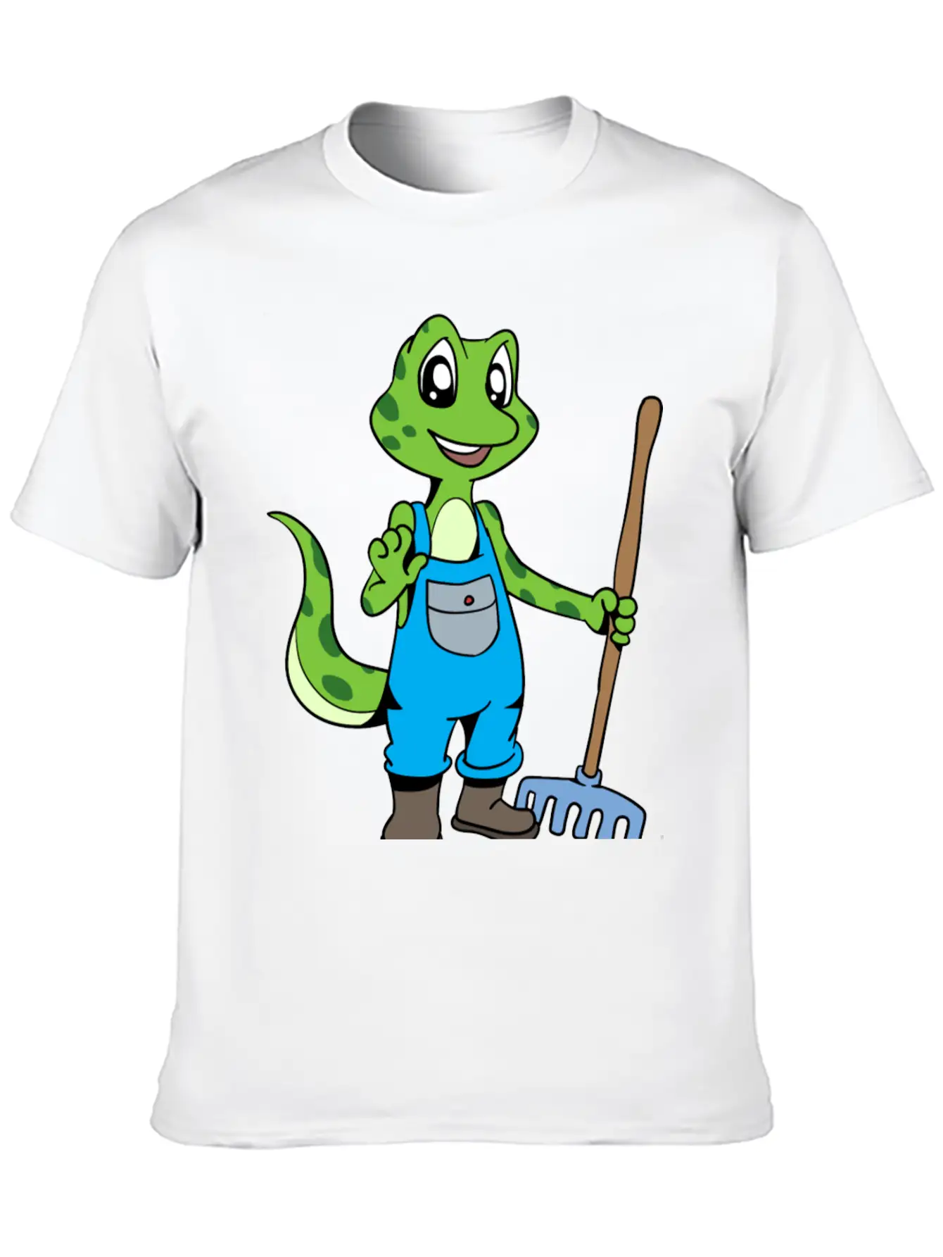 Love To Garden Gardener Gecko Timeless Short Sleeve Tee – Comfy And Minimalist Design