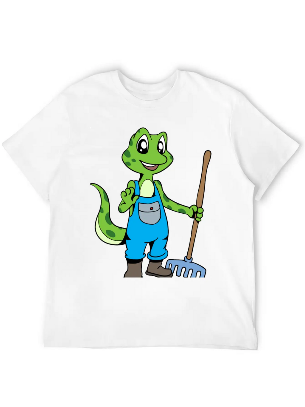 Love To Garden Gardener Gecko Timeless Short Sleeve Tee – Comfy And Minimalist Design