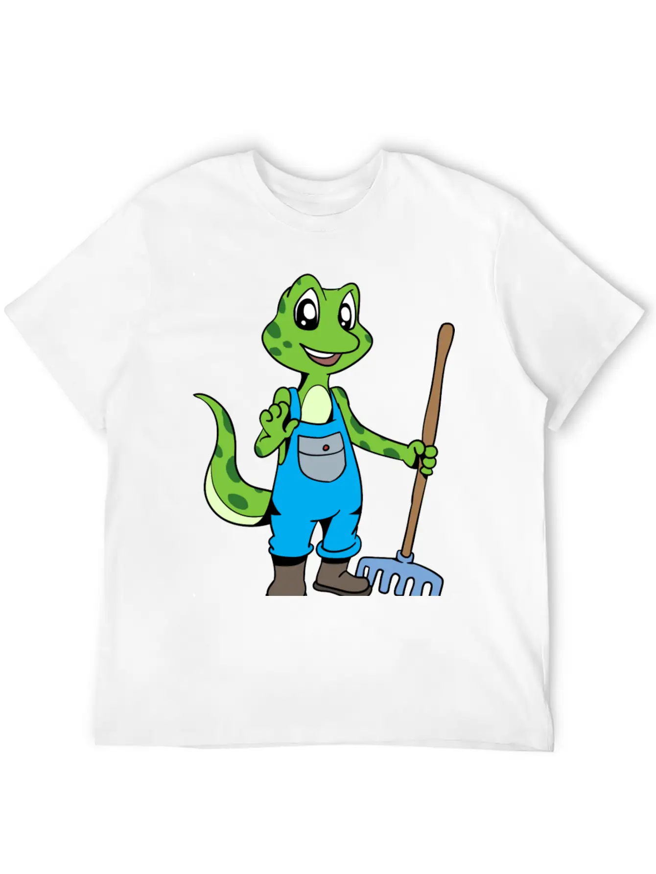 Love To Garden Gardener Gecko Timeless Short Sleeve Tee – Comfy And Minimalist Design